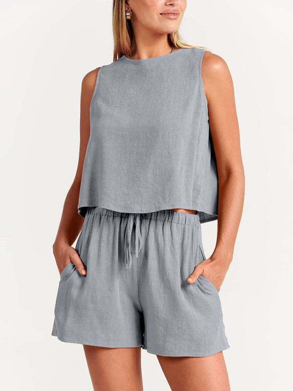 Cropped Sleeveless Top