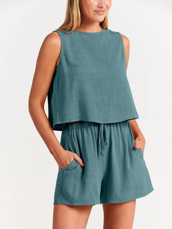 Cropped Sleeveless Top